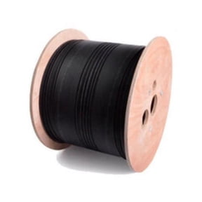 48 Fiber Indoor/Outdoor Fiber Optic Cable, Multimode 50/125, Corning Clear Curve OM3, 10 Gbit, Black, Riser Rated, Drum, 2000 Feet