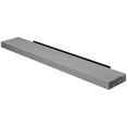 48" Fireplace Mantel, Fir Wood Floating Shelf, Wall Mounted, Gray