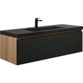 48" Floating Bathroom Vanity With Sink, Modern Wall Mounted Bathroom