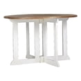 thumbnail image 1 of 48" Foldable Round Solid Mango Dinning Table Natural / White, 1 of 11