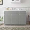 thumbnail image 1 of 48" Freestanding Bathroom Vanity Cabinet without Top in Gray, 1 of 6