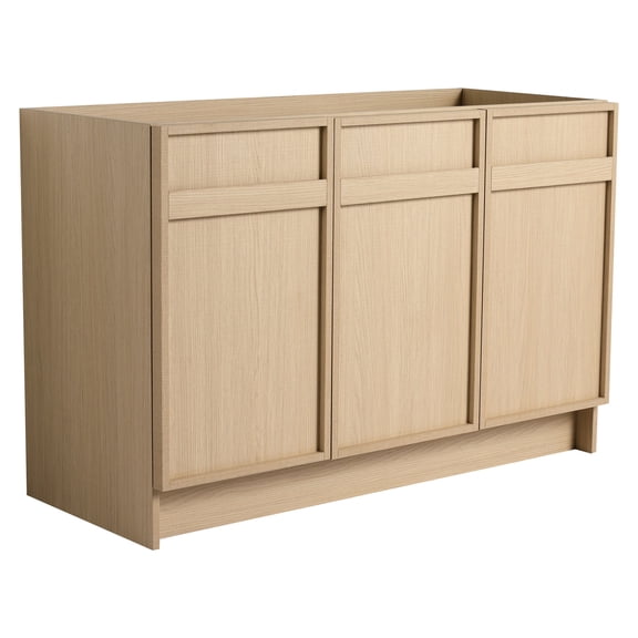 48" Freestanding, Modern Style - Adjustable Shelves for Flexible Storage - Bathroom Setting - Extra Space for Bathroom Items