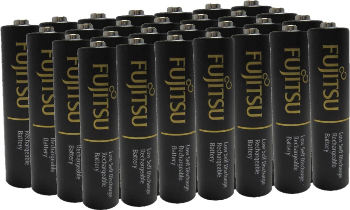 48 Fujitsu Ready-to-Use HR3UTHCEX AA Rechargeable Batteries NiMH 1.2V Min. 2450mAh Made in Japan