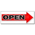 thumbnail image 1 of 48" GIANT RIGHT OPEN ARROW DECAL sticker turn here sale follow directions, 1 of 1