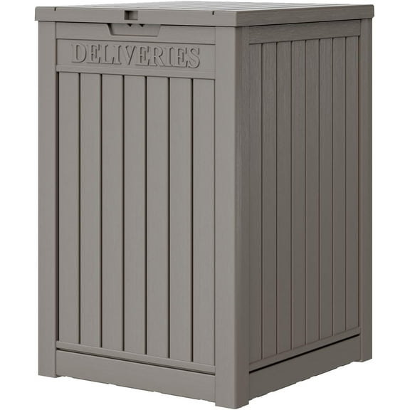 48 Gallon Lockable Outdoor Package Delivery Box Grey