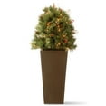thumbnail image 1 of 48" Glistening Pine Porch Bush with Clear Lights, 1 of 2