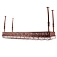 thumbnail image 1 of 48 Goblet Bar Wine Rack Ceiling-Mounted Wine Glass Hanging Shelf Restaurant, 1 of 16