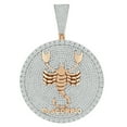 thumbnail image 1 of 48+ Grams Big XL 3'' Zodiac Sign Scorpio Scorpion Horoscope Pendent Lucky Charm, 1 of 3