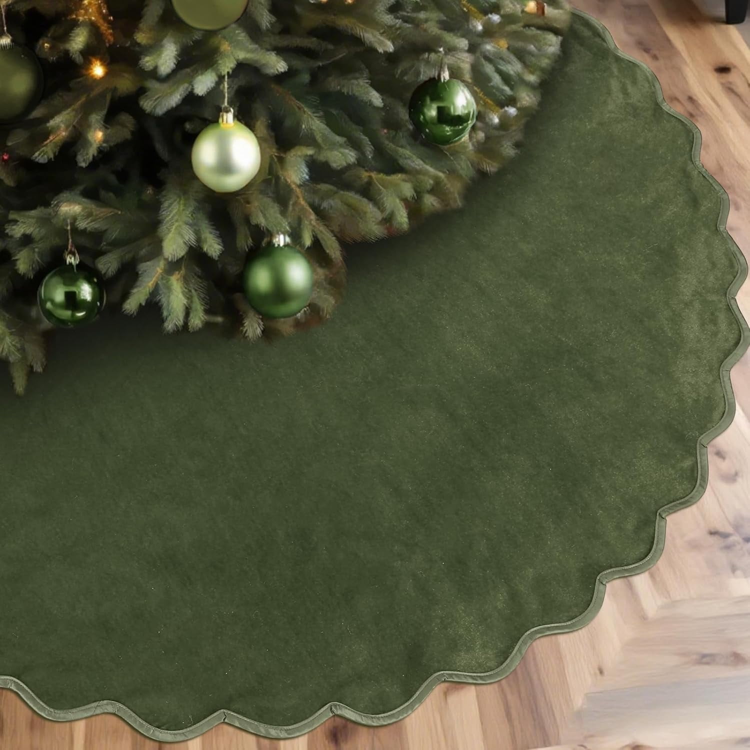 Green Christmas Tree Skirt
