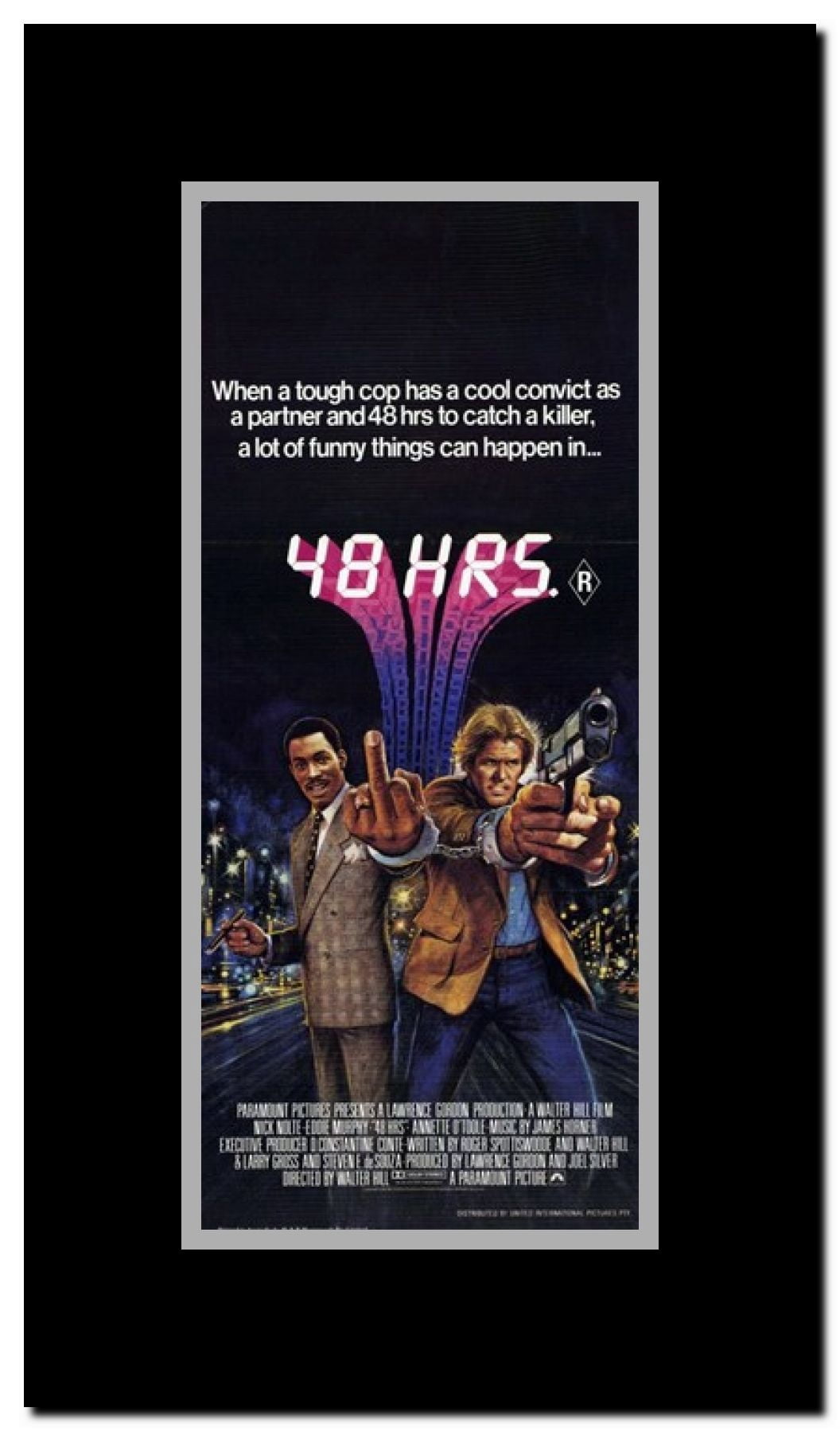 48 Hrs Framed Movie Poster
