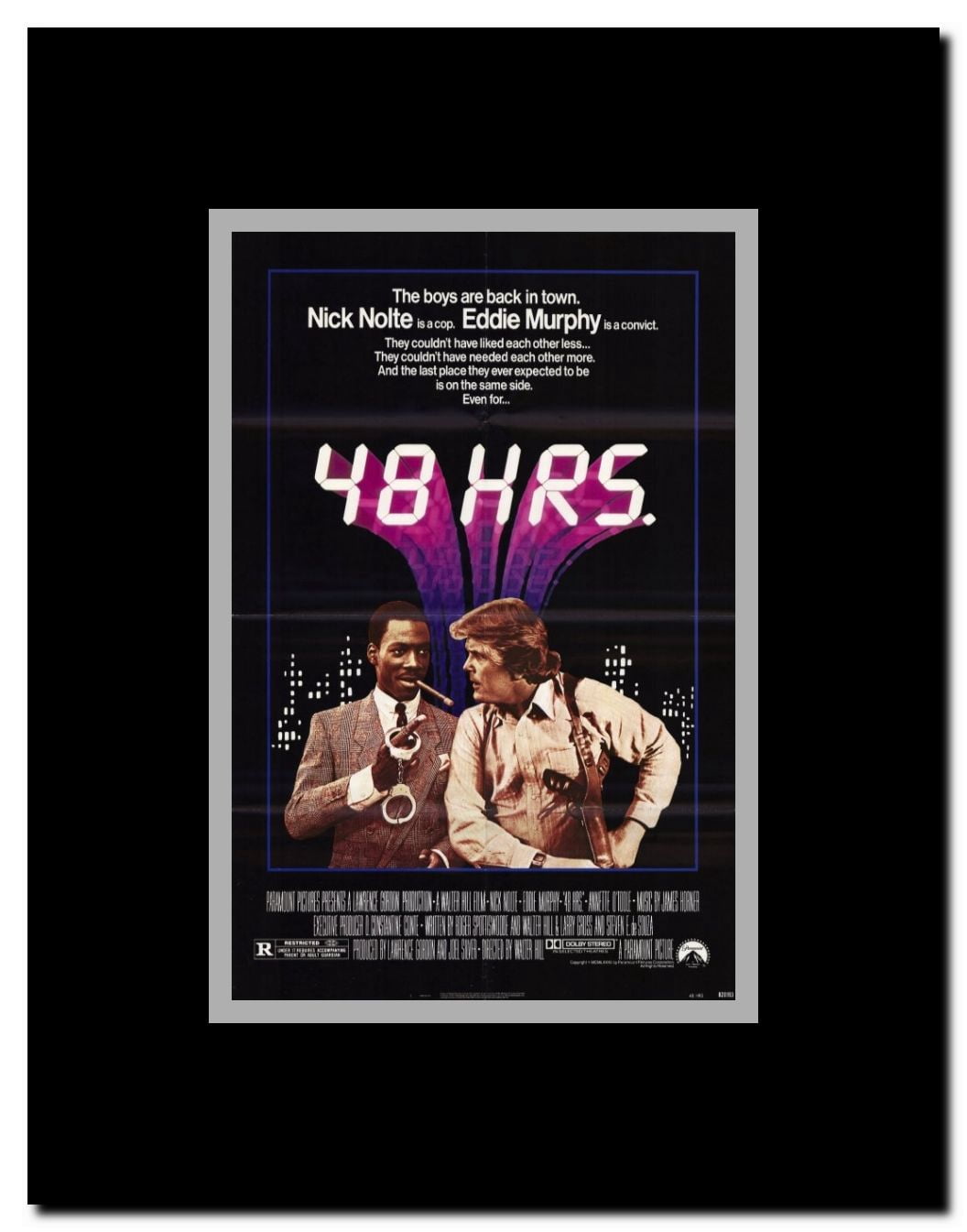 48 Hrs. Framed Movie Poster