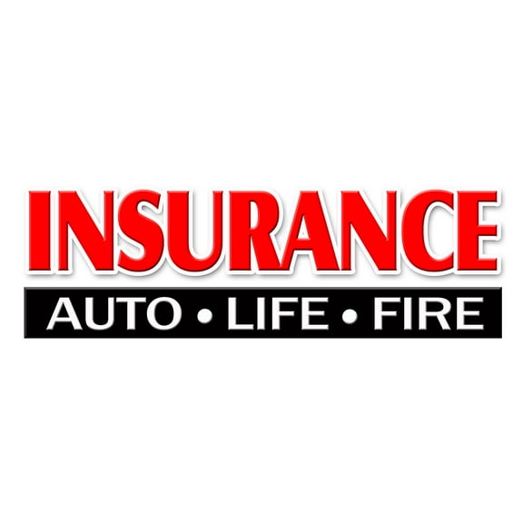 48" INSURANCE AUTO LIFE FIRE DECAL sticker home auto vehicle house fire