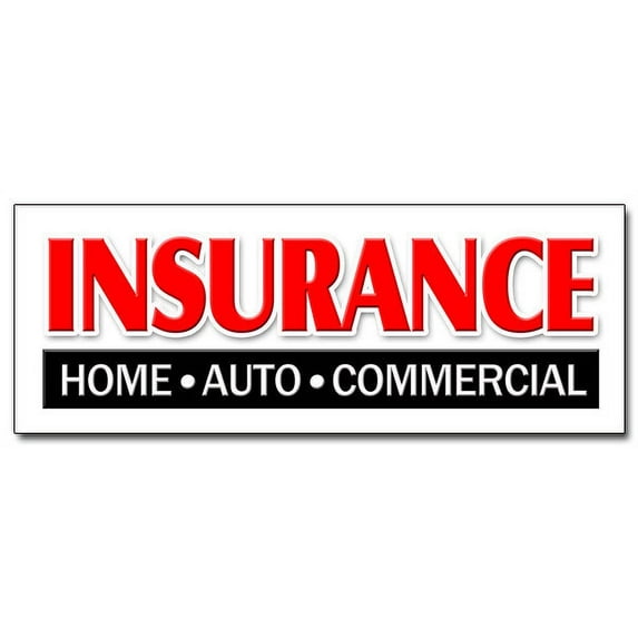 48" INSURANCE HOME AUTO COMMERCIAL DECAL sticker store shop auto home