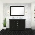 thumbnail image 1 of 48 In. Double Bath Vanity With Marble Top And Faucet - Soft Close, Scratch- Stain- Surface, Two Inner Cabinets, Six Drawers Open Cabinet Shelf Storage & Scratch Space, 1 of 7