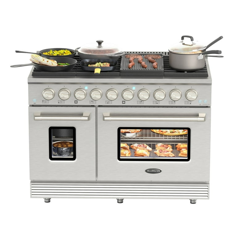 https://i5.walmartimages.com/seo/48-In-Dual-Oven-Natural-Gas-Range-Stove-with-8-Sealed-Burners-Griddle-Grill-and-Convection-Oven-KM-FR48GL-SS_b1273c31-b2ea-4389-ad42-340f85bd3279.2d26d049e27725649b441f5818d8dbca.jpeg?odnHeight=768&odnWidth=768&odnBg=FFFFFF