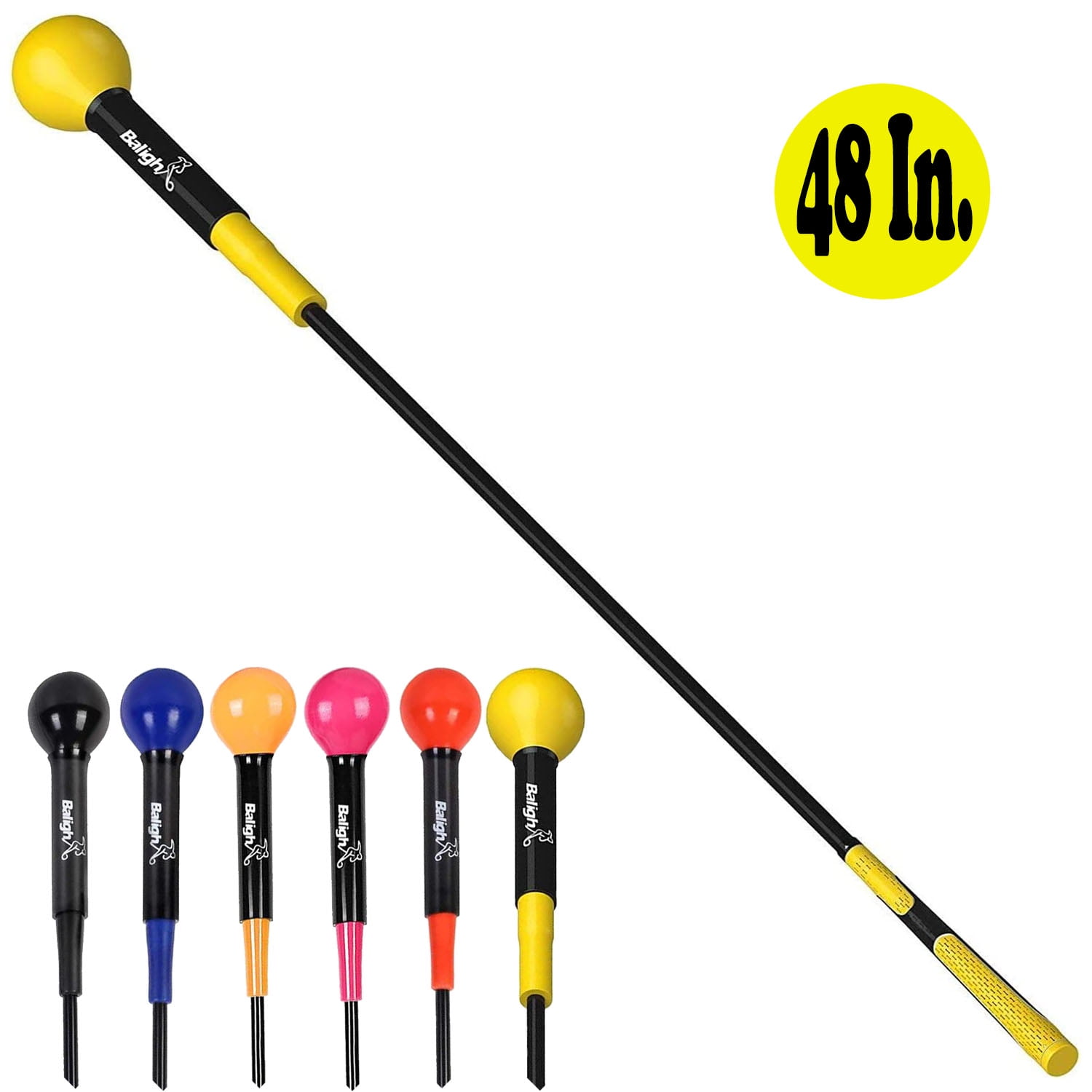 48 In. Heavy Duty Whip Full Sized Golf Swing Trainer Aid for Improved