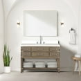 thumbnail image 1 of 48 In. W X 22 D Grey Oak Bathroom Vanity With Bewitching Cultured Marble Top, Faucet, And 46 Mirror Polished Sealed, 1 of 6