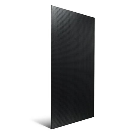 48 In. W x 96 In. H x 1/4 In. D Black ABS Pegboard with 9/32 In. Hole Size and 1 In. O.C. Hole Spacing