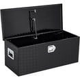thumbnail image 1 of 48 Inch Aluminum Truck Tool Box for Pickup Truck Bed RV Toolbox, Heavy Duty Tool Storage Box, Waterproof Storage Organizer Chest with Handle and Lock, 48"X15"X15", Black, 1 of 6