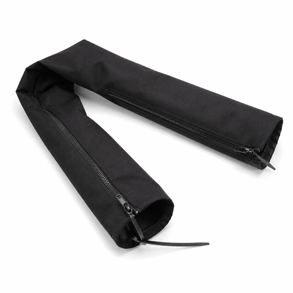 48 Inch Black Zippered Rigging Sleeve Cable Casing for Boat Cable Management