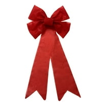 48-Inch Christmas Lighted Bow Hanging Outdoor Led Decoration For Holiday And Festive Decor