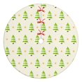 thumbnail image 1 of 48 Inch Christmas Tree Skirt – Velvet Plush Tree Mat, Soft Thickened Polyester with Red Ties, Single-Sided Printing, Available in 30in/36in/48in, Perfect for Holiday Xmas Tree Decoration, 1 of 7