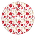 thumbnail image 1 of 48 Inch Christmas Tree Skirt – Velvet Plush Tree Mat, Soft Thickened Polyester with Red Ties, Single-Sided Printing, Available in 30in/36in/48in, Perfect for Holiday Xmas Tree Decoration, 1 of 7