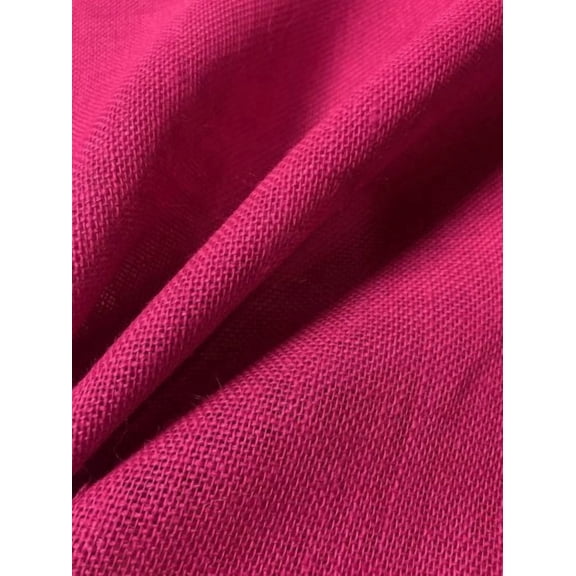 Burlap Fabric 48 Inch Colored Burlap Fuchsia Per Yard 8.5 oz Jute