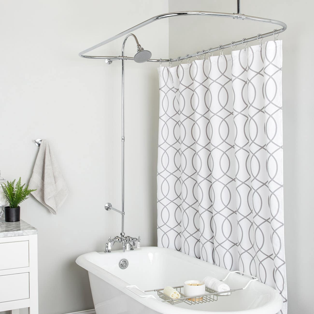 Clawfoot Tub Shower Enclosure