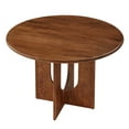 thumbnail image 1 of 48 Inch Dining Table, Walnut, Wood, Round, Living Kitchen Cafe Bistro Hospitality Restaurant, Modern Contemporary HB36523, 1 of 10