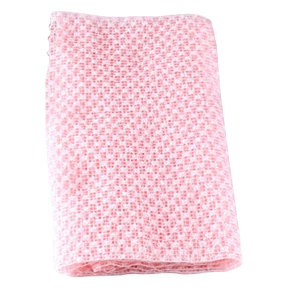 48 Inch Exfoliating Shower Towel For Men Women, Back Scrub Cloth, Exfoliating Bathing Towel Back Scrubber (Pink)