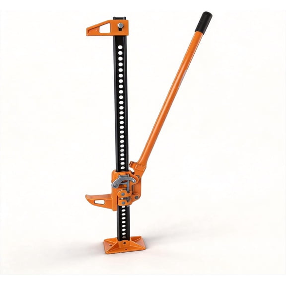 48 Inch Farm Jack, 7000 Lbs Capacity Heavy Duty Cast Iron Utility Jack, Multi-Purpose Ratcheting High Lift Jack for Off-Road, Tractor, Truck, SUV, Pulling, Winching & Hoisting