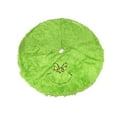 thumbnail image 1 of 48 Inch Green Merry Christmas Tree Skirt Ornament, Funny And Soft Cartoon Pattern Tree Mat Home Decoration For Holiday Party Supplies, 1 of 5