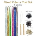 48 Inch Hair Tinsel Kit With Tool 1200 strands Tinsel Hair Extensions