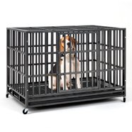 Photo inspiration: Visual Reference: Gikpal 44 Inch Dog Crate With Pads 2 Door Heavy