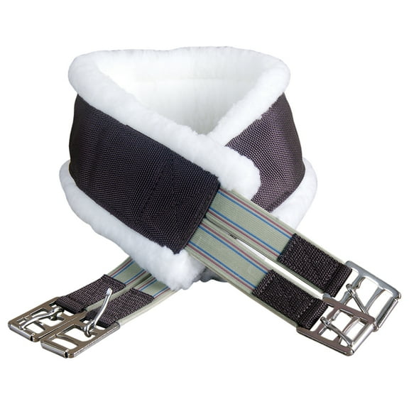 48 Inch Hilason Horse Soft Saddle Fleece Synthetic Cinch Girth Brown