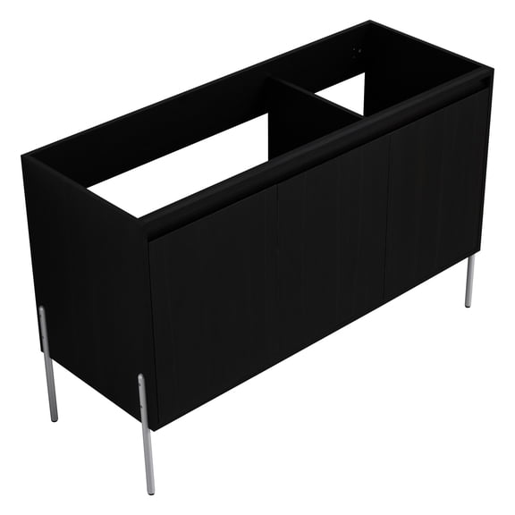 48-Inch Modern Style Bathroom Vanity, Floor-to-Ceiling Storage, Durable Plywood Base