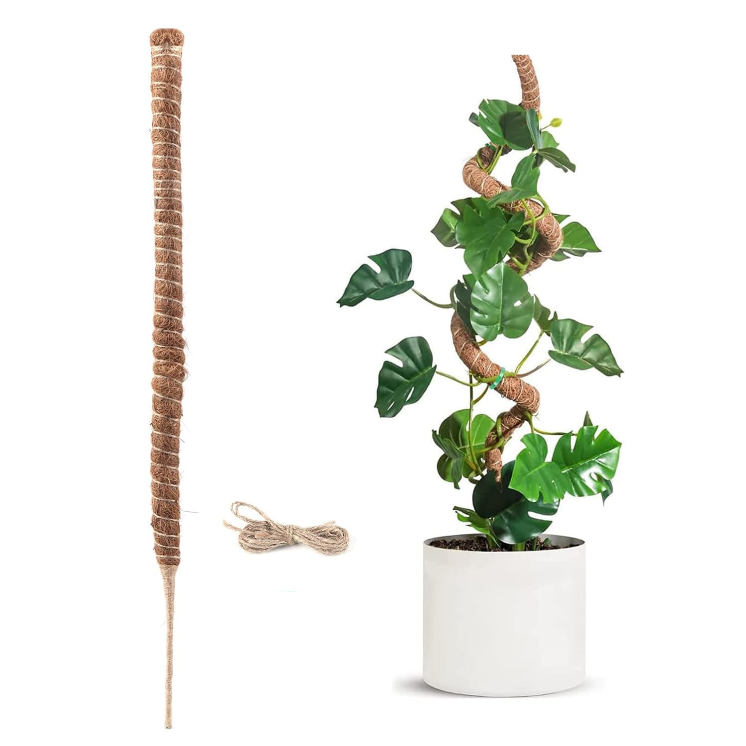 48 Inch Moss Pole, Bendable Moss Pole for Plants Monstera, Moss Poles