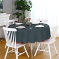 thumbnail image 1 of 48 Inch Round Tablecloth, Usupdd Wrinkle Resistant Polyester Round Tablecloth 9 Colors, Versatile Dining Table Cover for Home Restaurant Party Wedding with Easy Clean Fabric, Gray, 1 of 6