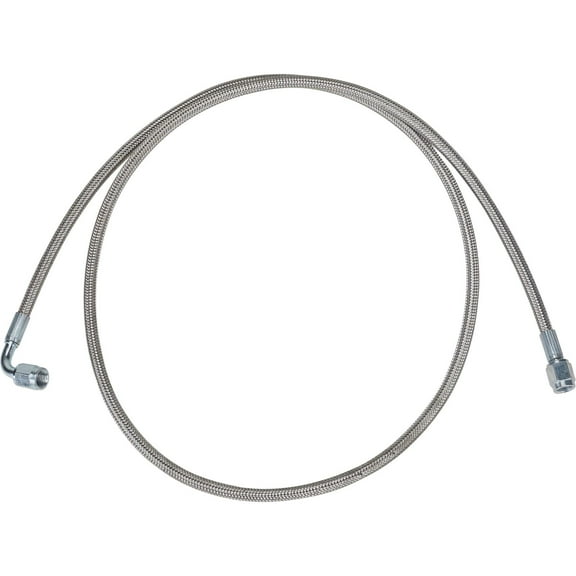 48 Inch Stainless Steel Brake Line w/ 90 Degree AN3 End