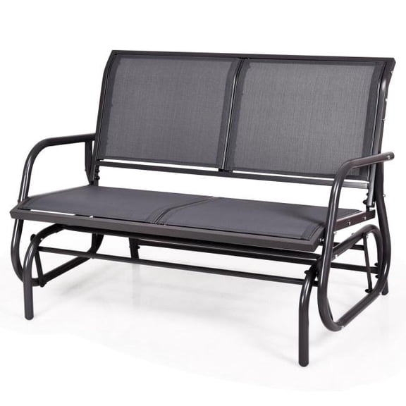 48 Inch Swing Glider Loveseat Rocker Lounge Chair for Backyard
