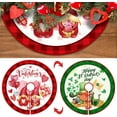 thumbnail image 1 of 48 Inch Valentine''s Day Tree Skirt Reversible St. Patrick''s Day Decorations Double Sided Print Hearts Shamrock Mat for Home Holiday Party Decoration(Valentine''s Day and St. Patrick''s Day, 48 inch), 1 of 6