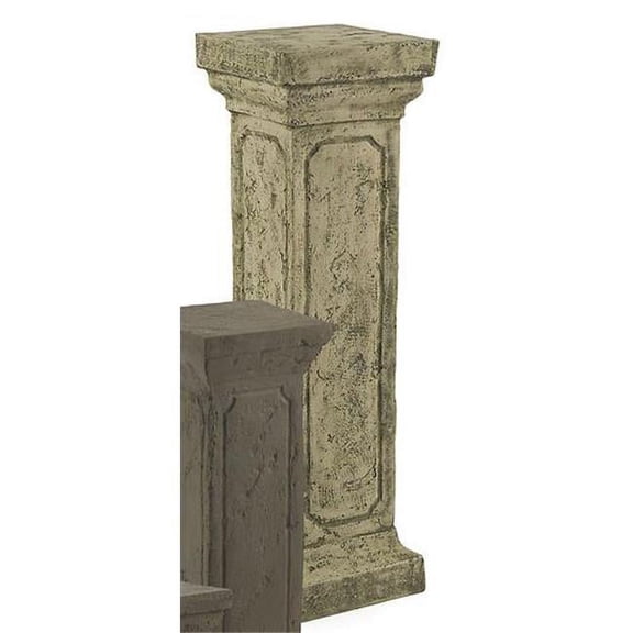 48 Inch Weathered Pedestal - Moss Green