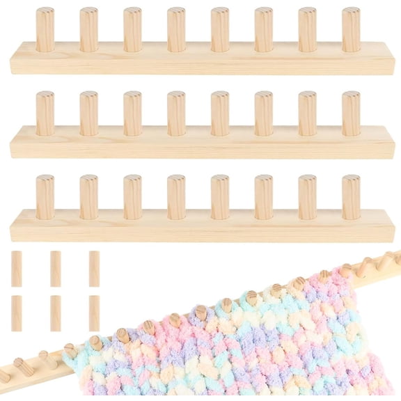 48 Inch Wooden Chunky Blanket Knitting Loom DIY Crafting Tool for Beginners