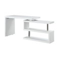 thumbnail image 1 of 48 Inch Writing Desk with Swivel Open Shelf, White, 1 of 5