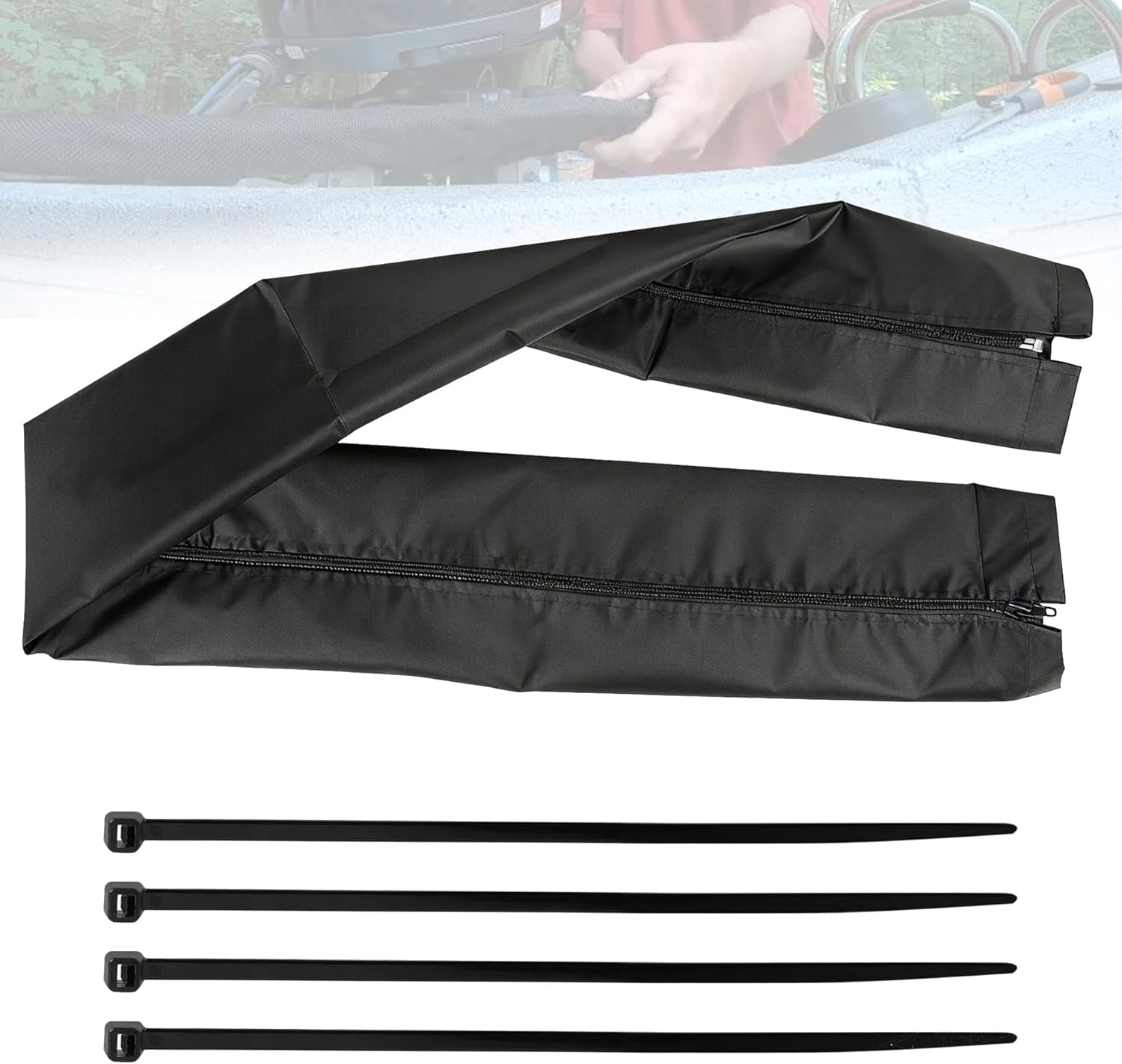 48 Inch Zippered Rigging Sleeve | Heavy Duty 600D Waterproof Marine ...
