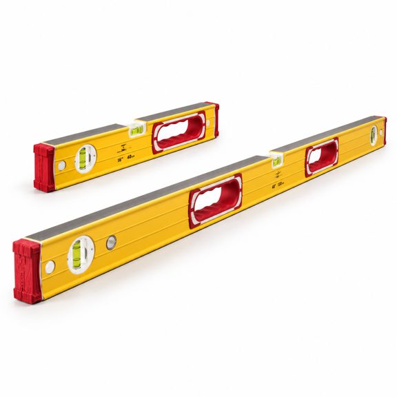 48 Inch and 16 Inch Heavy Duty Level Set for Construction and Home Projects