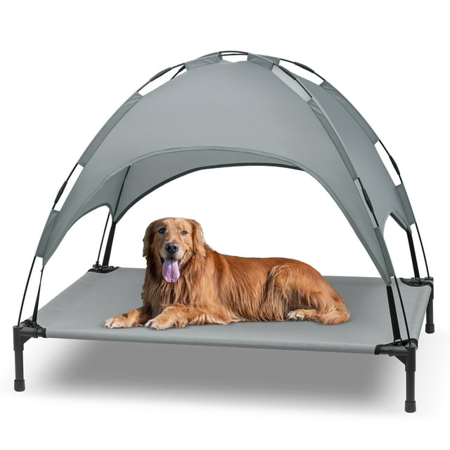 "Extra Large 48"" Raised Indoor/Outdoor Dog Bed with Waterproof