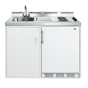 48 Inches Wide All-In-One Kitchenette, No Plumbing Needed, Coil Burners