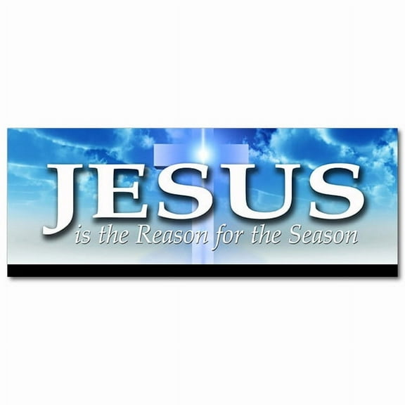 48" JESUS IS THE REASON FOR THE SEASON DECAL sticker holidays christmas